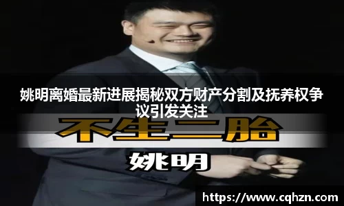 姚明离婚最新进展揭秘双方财产分割及抚养权争议引发关注